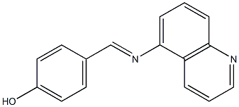 4-[(5-quinolinylimino)methyl]phenol Struktur