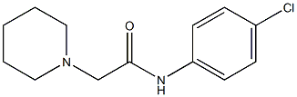 N-(4-chlorophenyl)-2-(1-piperidinyl)acetamide Struktur