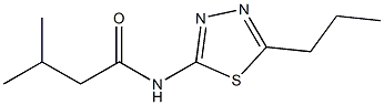 3-methyl-N-(5-propyl-1,3,4-thiadiazol-2-yl)butanamide Struktur