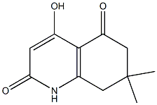 4-hydroxy-7,7-dimethyl-7,8-dihydroquinoline-2,5(1H,6H)-dione Struktur