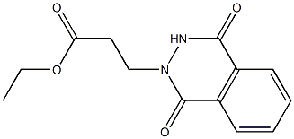 ethyl 3-(1,4-dioxo-3,4-dihydro-2(1H)-phthalazinyl)propanoate Struktur