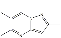 2,5,6,7-tetramethylpyrazolo[1,5-a]pyrimidine Struktur