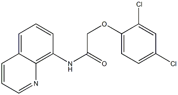 2-(2,4-dichlorophenoxy)-N-(8-quinolinyl)acetamide Struktur