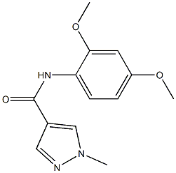 N-(2,4-dimethoxyphenyl)-1-methyl-1H-pyrazole-4-carboxamide Struktur