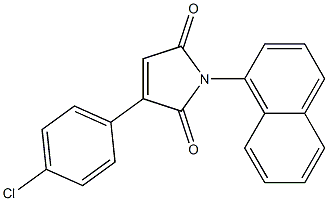 3-(4-chlorophenyl)-1-(1-naphthyl)-1H-pyrrole-2,5-dione Struktur