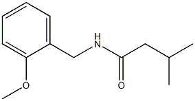 N-(2-methoxybenzyl)-3-methylbutanamide Struktur