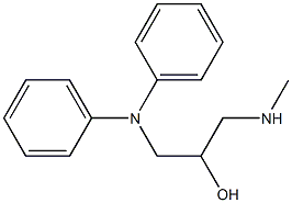 1-(diphenylamino)-3-(methylamino)-2-propanol Struktur