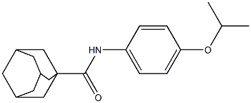 N-(4-isopropoxyphenyl)-1-adamantanecarboxamide Struktur