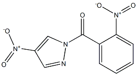 4-nitro-1-{2-nitrobenzoyl}-1H-pyrazole Struktur