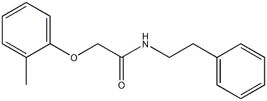 2-(2-methylphenoxy)-N-(2-phenylethyl)acetamide Struktur