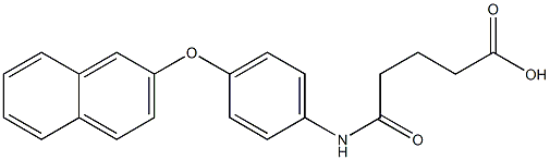 5-[4-(2-naphthyloxy)anilino]-5-oxopentanoic acid Struktur