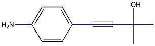 4-(4-aminophenyl)-2-methyl-3-butyn-2-ol Struktur