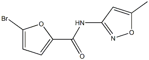 5-bromo-N-(5-methyl-3-isoxazolyl)-2-furamide Struktur