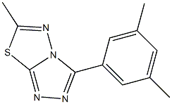 3-(3,5-dimethylphenyl)-6-methyl[1,2,4]triazolo[3,4-b][1,3,4]thiadiazole Struktur