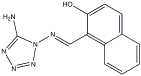 1-{[(5-amino-1H-tetraazol-1-yl)imino]methyl}-2-naphthol Struktur