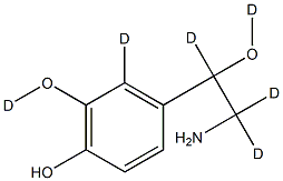 Norepinephrine-d6 Struktur