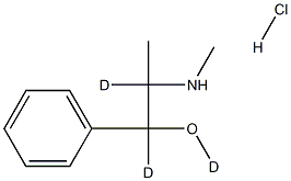 Pseudoephedrine-d3 HCl Struktur