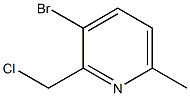 3-bromo-2-(chloromethyl)-6-methylpyridine Struktur