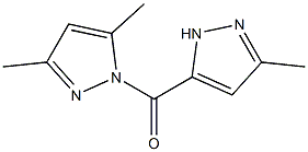 (3,5-dimethyl-1H-pyrazol-1-yl)(3-methyl-1H-pyrazol-5-yl)methanone Struktur