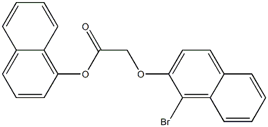 1-naphthyl 2-[(1-bromo-2-naphthyl)oxy]acetate Struktur