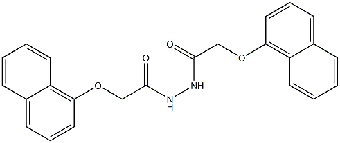 2-(1-naphthyloxy)-N'-[2-(1-naphthyloxy)acetyl]acetohydrazide Struktur