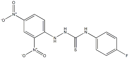 2-(2,4-dinitrophenyl)-N-(4-fluorophenyl)-1-hydrazinecarbothioamide Struktur