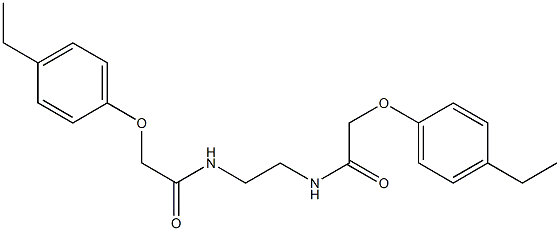 2-(4-ethylphenoxy)-N-(2-{[2-(4-ethylphenoxy)acetyl]amino}ethyl)acetamide Struktur