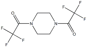 2,2,2-trifluoro-1-[4-(2,2,2-trifluoroacetyl)-1-piperazinyl]-1-ethanone Struktur