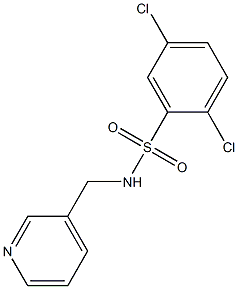 2,5-dichloro-N-(3-pyridinylmethyl)benzenesulfonamide Struktur