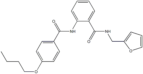 2-[(4-butoxybenzoyl)amino]-N-(2-furylmethyl)benzamide Struktur