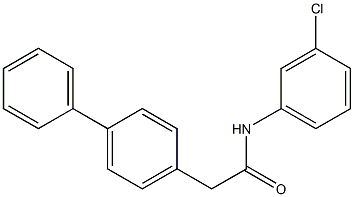 2-[1,1'-biphenyl]-4-yl-N-(3-chlorophenyl)acetamide Struktur