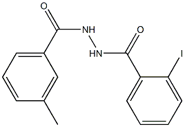 2-iodo-N'-(3-methylbenzoyl)benzohydrazide Struktur