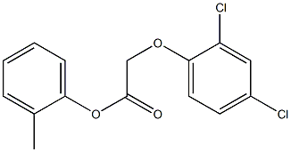 2-methylphenyl 2-(2,4-dichlorophenoxy)acetate Struktur