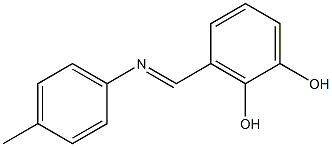 3-{[(4-methylphenyl)imino]methyl}-1,2-benzenediol Struktur