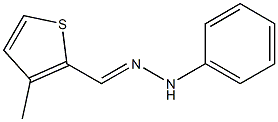 3-methyl-2-thiophenecarbaldehyde N-phenylhydrazone Struktur