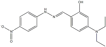 4-(diethylamino)-2-hydroxybenzaldehyde N-(4-nitrophenyl)hydrazone Struktur