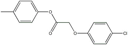 4-methylphenyl 2-(4-chlorophenoxy)acetate Struktur