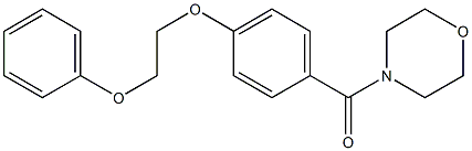 4-morpholinyl[4-(2-phenoxyethoxy)phenyl]methanone Struktur