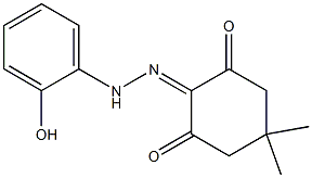 5,5-dimethyl-1,2,3-cyclohexanetrione 2-[N-(2-hydroxyphenyl)hydrazone] Struktur