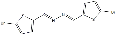 5-bromo-2-thiophenecarbaldehyde N-[(E)-(5-bromo-2-thienyl)methylidene]hydrazone Struktur