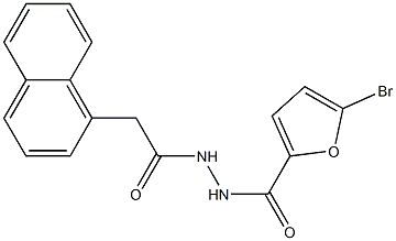 5-bromo-N'-[2-(1-naphthyl)acetyl]-2-furohydrazide Struktur