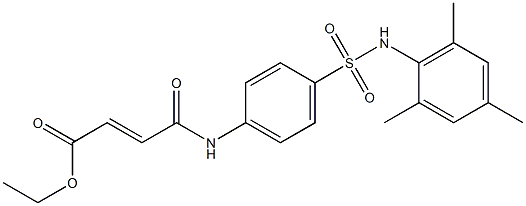 ethyl (E)-4-{4-[(mesitylamino)sulfonyl]anilino}-4-oxo-2-butenoate Struktur