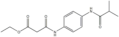 ethyl 3-[4-(isobutyrylamino)anilino]-3-oxopropanoate Struktur