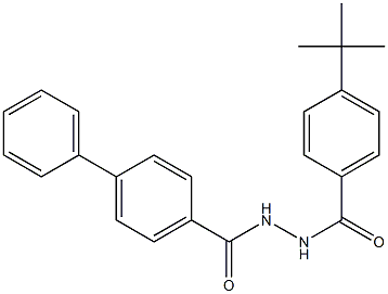 N'-([1,1'-biphenyl]-4-ylcarbonyl)-4-(tert-butyl)benzohydrazide Struktur