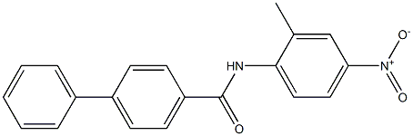 N-(2-methyl-4-nitrophenyl)[1,1'-biphenyl]-4-carboxamide Struktur