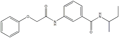 N-(sec-butyl)-3-[(2-phenoxyacetyl)amino]benzamide Struktur