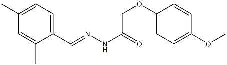 N'-[(E)-(2,4-dimethylphenyl)methylidene]-2-(4-methoxyphenoxy)acetohydrazide Struktur