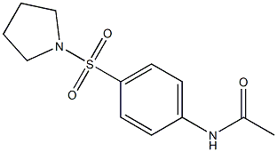 N-[4-(1-pyrrolidinylsulfonyl)phenyl]acetamide Struktur