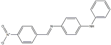 N-(4-anilinophenyl)-N-[(E)-(4-nitrophenyl)methylidene]amine Struktur