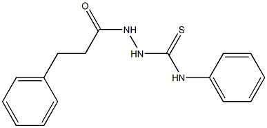 N-phenyl-2-(3-phenylpropanoyl)-1-hydrazinecarbothioamide Struktur